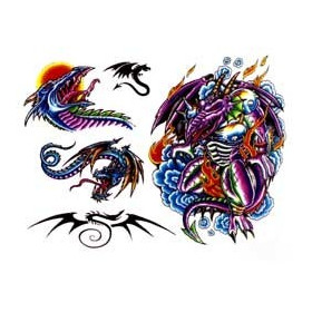 Tattoos temporaires Dragons