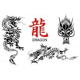 Tattoo Dragon autocollant