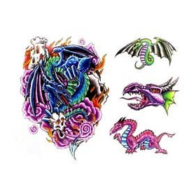 Tattoos temporaires Dragons