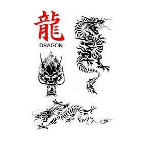 Tatouage Dragon autocollant