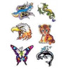Tattoo autocollant oiseau dragon papillon dauphin aigle 