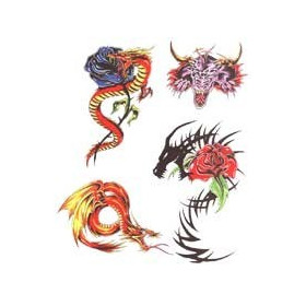 Tatouage Dragon Tribal autocollant