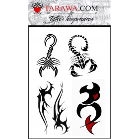 Tatouage Scorpion Tribal autocollant