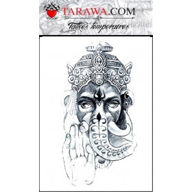 Tatouage éphémère déesse Shiva