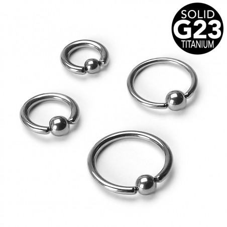 Anneau piercing titane 1,6 mm