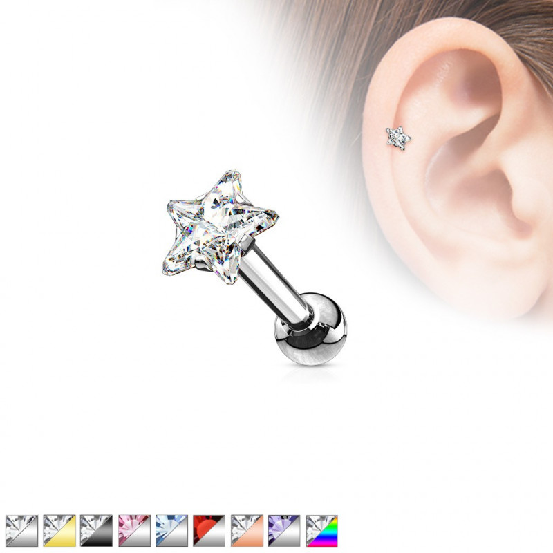 piercing tragus étoile