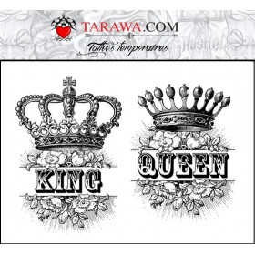 Tatouage éphémère King and Queen