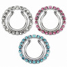 Faux piercing téton contour multi strass