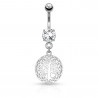 Piercing nombril Arbre de vie pendentif