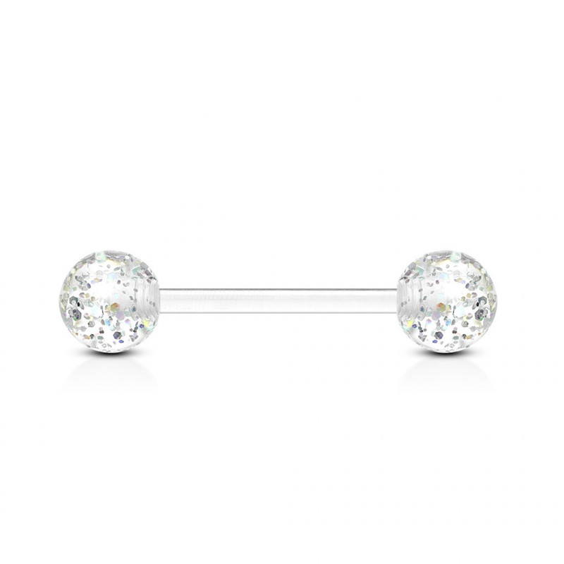 piercing langue bioflex paillette piercing langue bioflex paillette