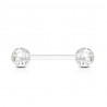 piercing langue bioflex paillette