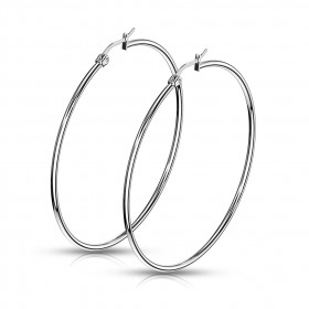 Boucles d'oreilles grande créoles 6 cm