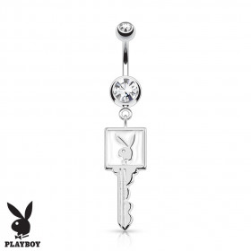 Piercing nombril clé Playboy cz claire