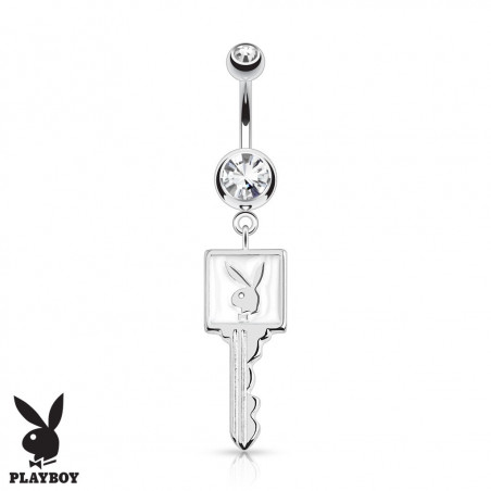 Piercing nombril clé Playboy cz claire