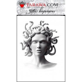 Tatouage Medusa statue