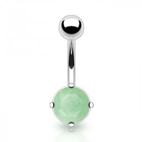 Piercing nombril jade