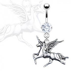 Piercing nombril licorne pendante