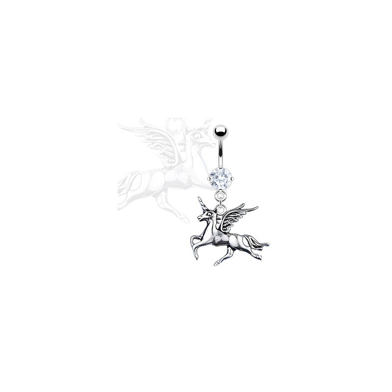 Piercing nombril licorne pendante