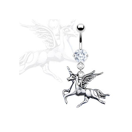 Piercing nombril licorne pendante