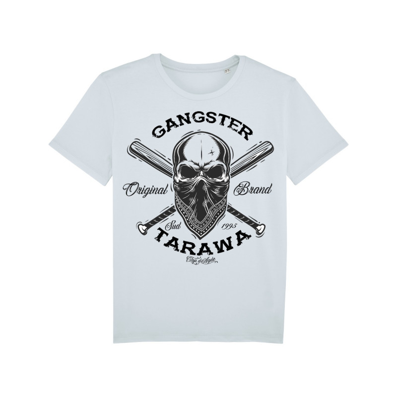 Tee-shirt blanc Gangster coton homme Marque Tarawa