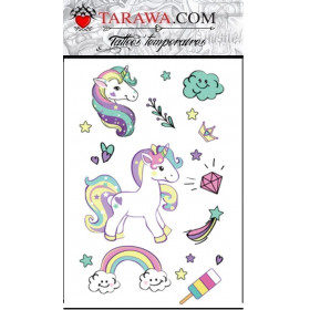 120+ Tatouage Licorne, Tatouage Enfant Fille, Tatouage Ephemere