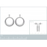 Paire de Boucles d'oreilles en Argent 925