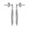 Boucles d'oreilles cercle femme anneau pendant en Argent 925