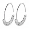 Créoles pour femme style inca en Argent 925