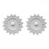 Paire de Boucles d'oreilles rondes en Argent 925