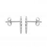 Boucles d'oreilles rondes soleil en Argent 925