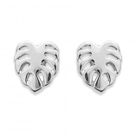 Paire de Boucles d'oreilles en Argent 925 feuilles