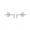 Boucles d'oreilles femme en Argent 925 feuilles