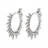 boucles oreilles anneau soleil pour femme en Argent 925