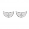 Boucles d'oreilles lune en Argent 925
