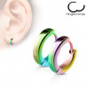 Boucles d'oreille anneaux 2.5 acier chirurgical couleur essence