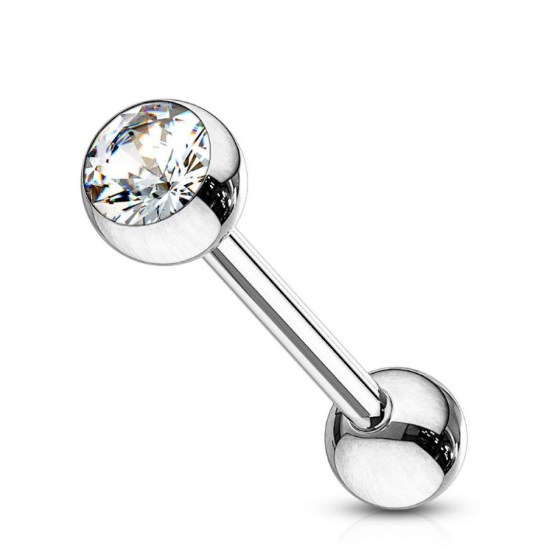 Piercing cartilage oreille strass blanc Piercing cartilage oreille strass blanc