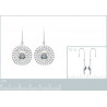 Paire de Boucles d'oreilles rondes en Argent 925