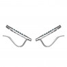 Boucles d'oreilles motif Plume en Argent 925 rodhier