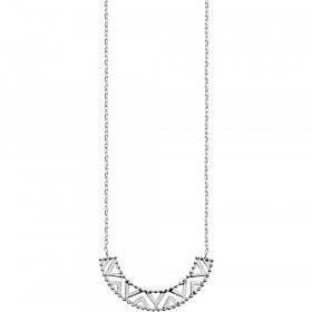 Collier en Argent 925 pendentif demi cercle 45cm