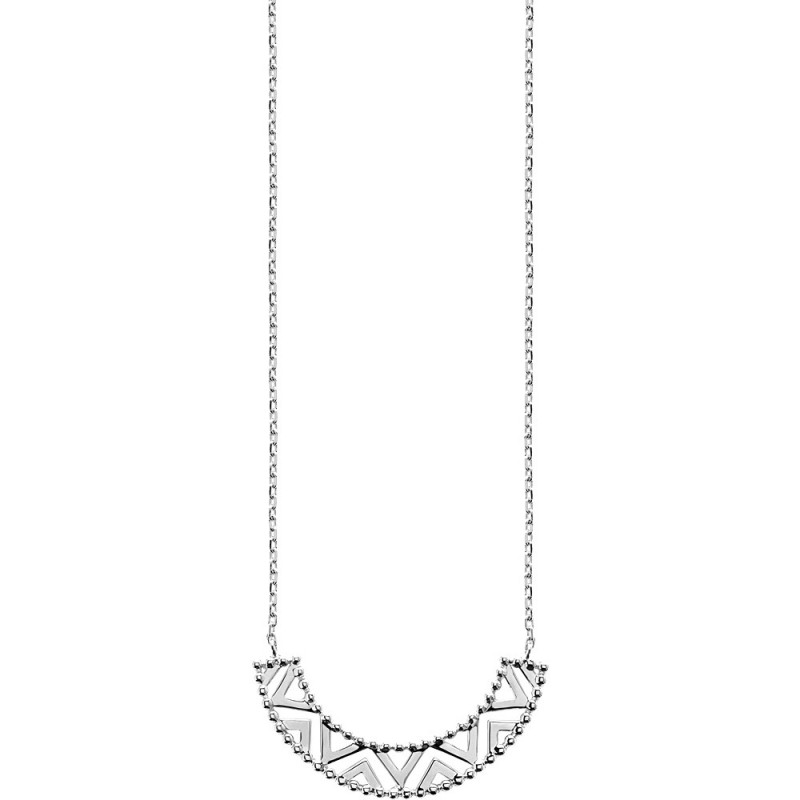 Collier en Argent 925 pendentif demi cercle 45cm