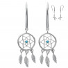 Boucles d'oreilles en Argent 925 Attrape rêve