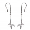 Boucles d'oreilles femme capteur de rêve en Argent 925