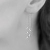 fine Paire de Boucles d'oreilles en Argent 925 avec pendants