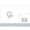 belle Bague femme motif ethnique en Argent 925 Rhodié