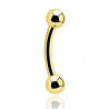 banane piercing or jaune 14 carats