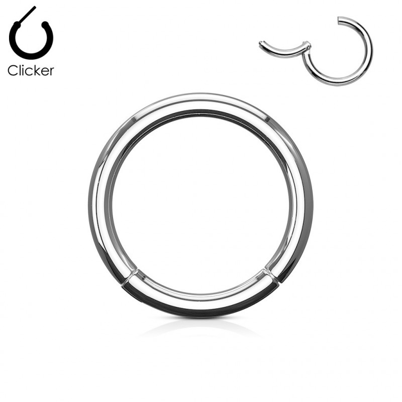 Anneau piercing nez 0.8mm en acier chirurgical