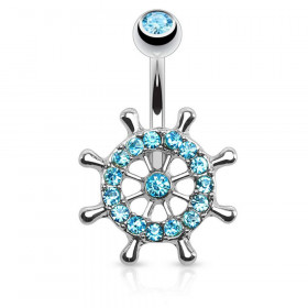 Piercing nombril gouvernail