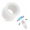 Tunnel Silicone flexible Blanc