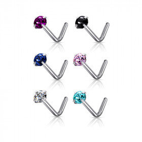 Piercing nez avec strass en...