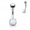 Piercing nombril pierre Jade rose - Tarawa piercing